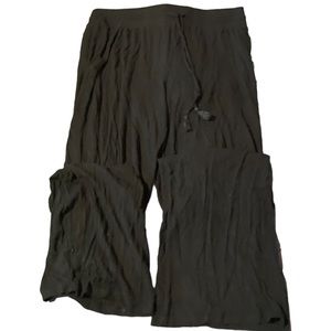 Stars above black pants